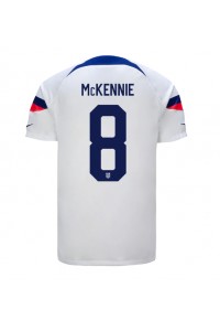 Yhdysvallat Weston McKennie #8 Jalkapallovaatteet Kotipaita MM-kisat 2022 Lyhythihainen